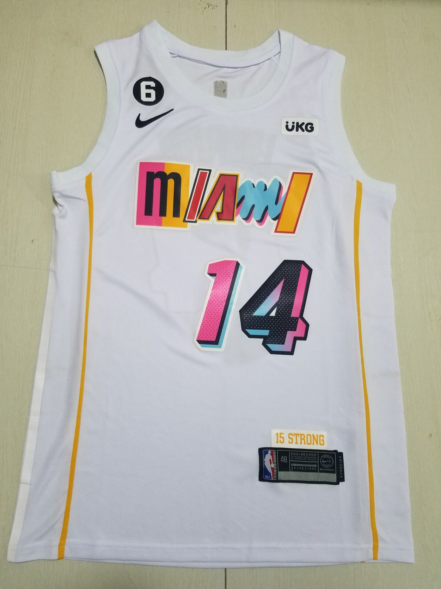 Men Miami Heat #14 Herro White City Edition 2022 Nike NBA Jersey